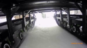 Работа гусениц в повороте