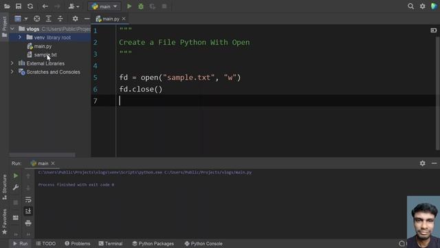 Create a File Python With Open
