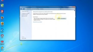 How to Restore Your System to a Previous Date in Windows 7