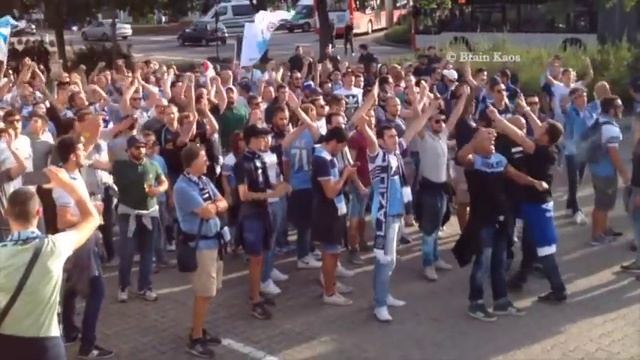 Lazio fans/ultras @ Leverkusen (Germany, 26-8-2015) | Before the game ... смотреть онлайн