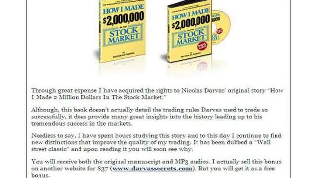 Nicolas Darvas Home Study Program