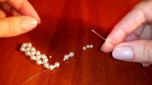 Комплект украшений из бисера и бусин. МК. Tutorial: earrings and necklace