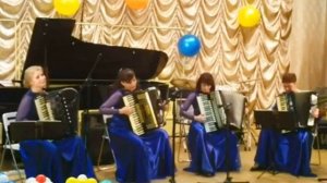 "Под небом Парижа"/"Sous le ciel de Paris" Accordion Quartet " Edelweiss"/" Квартет "Эдельвейс"