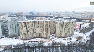 Обзор с воздуха ЖК «Лефорт» (аэросъемка: январь 2022 г.)
