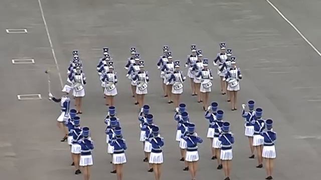 Показательное выступление барабанщиц ХНУВД, 28.05.2016