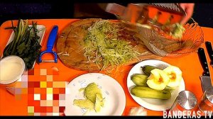 Салат из редьки(сельдерея). Любая диета! Быстро и очень вкусно!