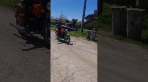 Иж юпитер 5 в полный газ и на заднем колесе! ???