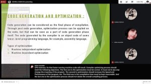 Code Generation and optimization by Aishee Adhiraj on 3-Jan-202.Plz see description for ppt.