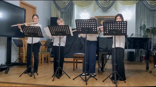 А. Черепнин. Квартет для флейт, 1 часть смотреть онлайн