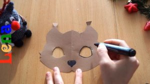 Eichhörnchen Maske basteln ?How to make Squirrel mask?как сделать маску белки белочки