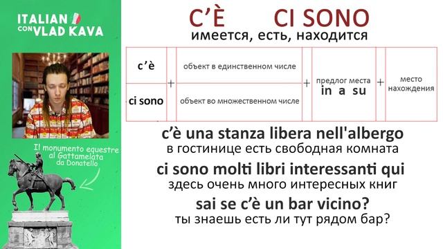 Как использовать c’è и ci sono? Без скучной грамматики и на примерах. Уровень В1 #итальянскийязык