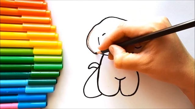 Как нарисовать милого щенка - Как нарисовать щенка