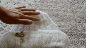 Как я вязала шапку из мохера с подкладом