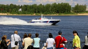 10 июля 2016 года. Катание на скоростном патрульном катере «Мангуст» на водном празднике в Рыбинске