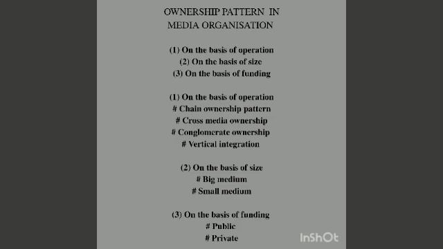 Classification of mass media ownership pattern, Media law смотреть онлайн