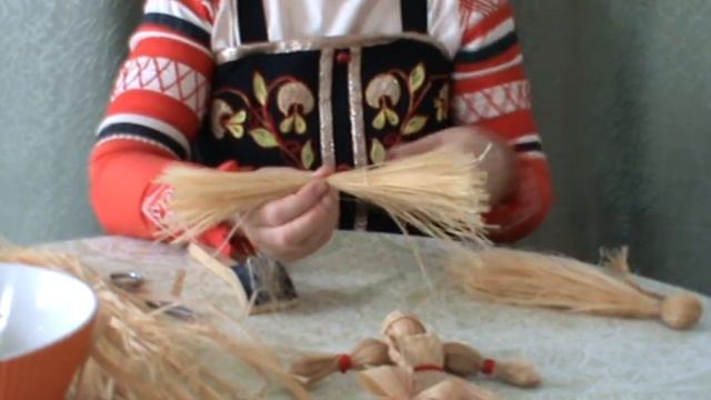 Плетение куклы из мочала смотреть онлайн