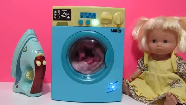 Детская игрушечная стиральная машина Toy Washing Machine Zanussi HTI смотреть онлайн