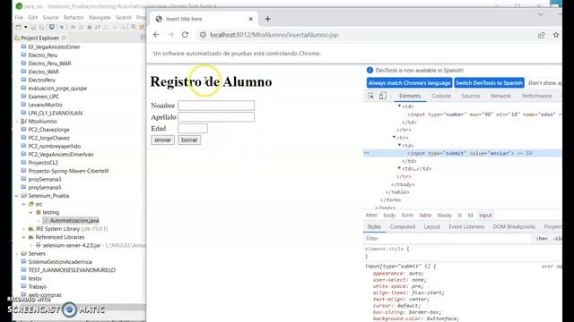 Automatización de Pruebas con Selenium + WebDriver + Java - Parte 1 смотреть онлайн