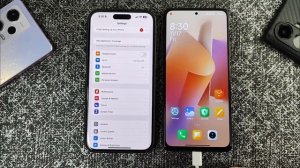 Xiaomi HyperOS Dynamic Island VS iPhone 15 Pro Max Dynamic island -HyperOS Dynamic Island First loo