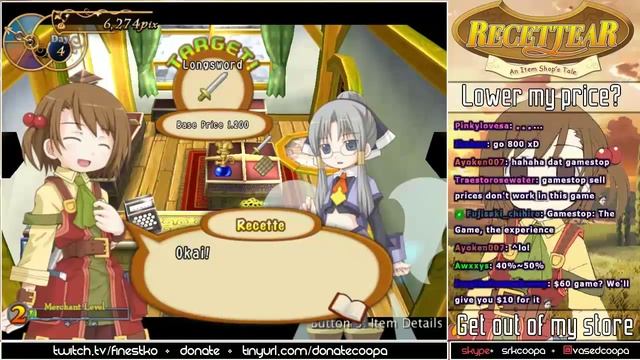 Recettear: NEVER LOWER YOUR PRICES - Shop Owner Game Simulator (1/2) смотреть онлайн