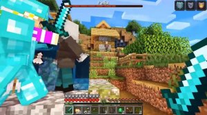РЕБЕНОК И ДЕВУШКА Как пройти Майнкрафт, но рейд в деревне жителей ! ВИДЕО MINECRAFT