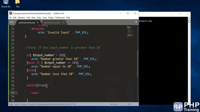 switch - decision making switch statement in php. смотреть онлайн