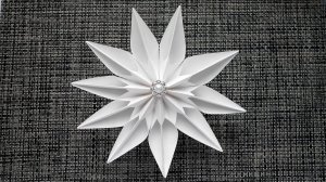 Как сделать Объемную Снежинку из бумаги