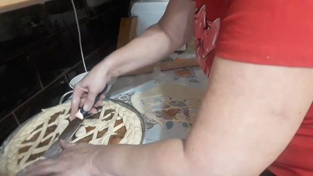 СУПЕР ПИРОГ, на большую компанию. #пирогсяблоками