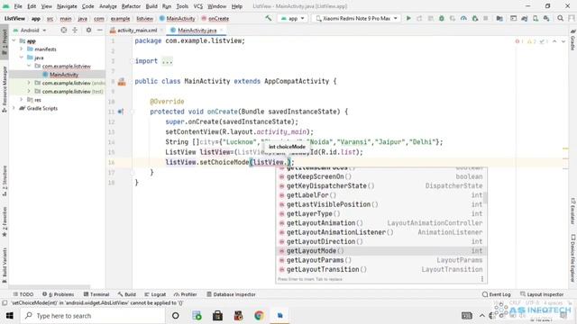 Listview in Android | Android Listview & Array Adapter | Create ListView in Android Studio. смотреть онлайн