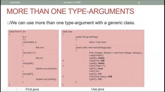 Generics in Java | #6 | Generic Classes With More Than One (Multiple) Type Parameters (Arguments)