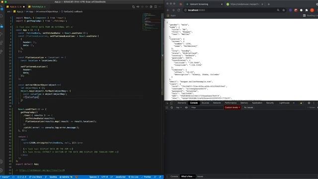 Async Data Fetching | De-structure nested JSON | Dynamic object keys | Table input with dynamic dat