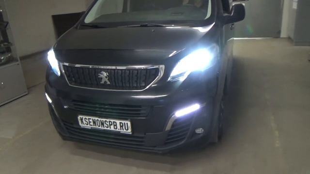 Peugeot Traveller I . Bi led Aozoom Lazer + ПТФ LED MTF смотреть онлайн
