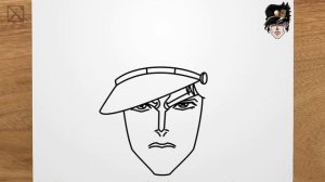 Как нарисовать Джотаро (Джоджо)