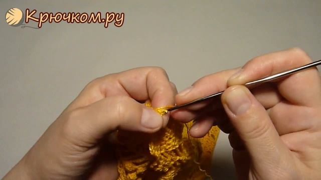Красивая салфетка "Светлый виноград" крючком. Часть 2