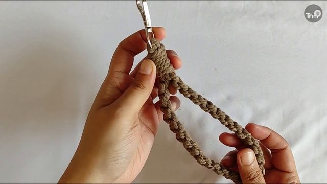 DIY Macrame Wristlet Keychain For Beginner