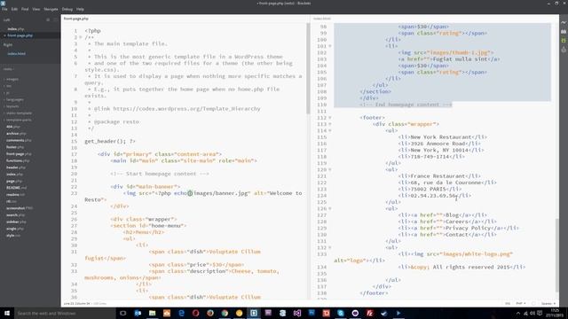 PSD to WordPress Tutorial #20 - front-page.php Template смотреть онлайн