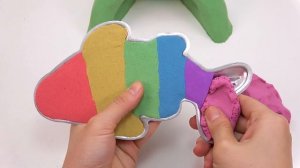 ДЛЯ ДЕТИШЕК !  Как сделать рыбку из кинетического песка и слизи ASMR  Bon Bon