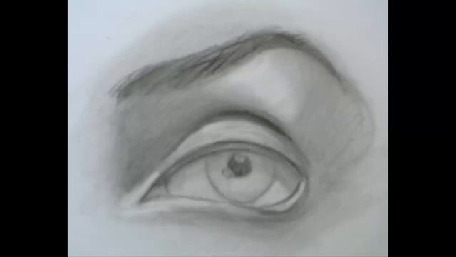 Рисунок карандашом Глаза смотреть онлайн