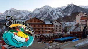 Жизнь на море. комплекс с бассейном, баней и Баром Обзор - Sunshine park в Сочи Красная поляна FPV