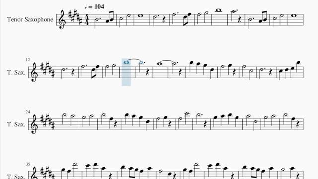 Tenor Sax Sheet Music: How to play Seigi No Chikara (Fairy Tail) by Yasuharu Takanashi смотреть онлайн