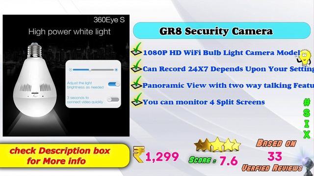  Top 5 Best Bulb Camera In India 2022 With Price Smart Security IP Camera Review  Comparison