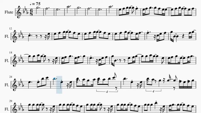 Flute Sheet Music: How to play traitor by Olivia Rodrigo смотреть онлайн