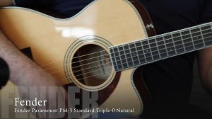 Fender Paramount PM 3 Standard Triple 0 Natural