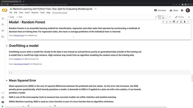 Machine Learning with Python! Train, Test, Split for Evaluating Models