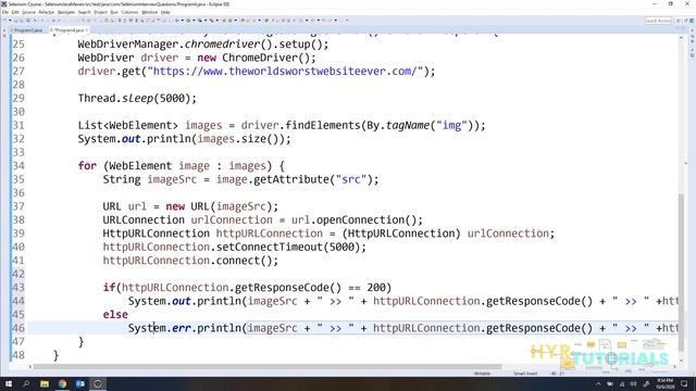 How to Find Broken Images using Selenium WebDriver? | Selenium Interview Questions |