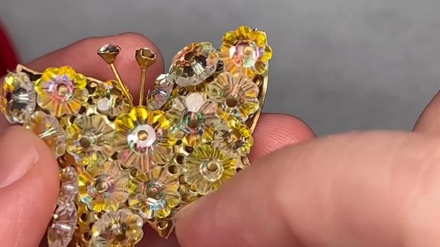 202. Кристальная солянка. Распаковка винтажных украшений. смотреть онлайн