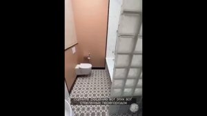 Зонирование ванной комнаты перегородкой из стеклоблоков