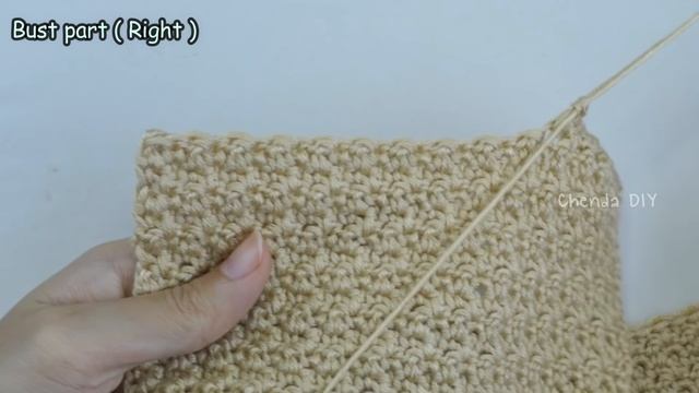 Easy Crochet V Neck Bandana Top Tutorial | Chenda DIY