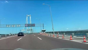 На авто по Турции. Мост Османгази. Красивый вантовый мост перед Стамбулом.