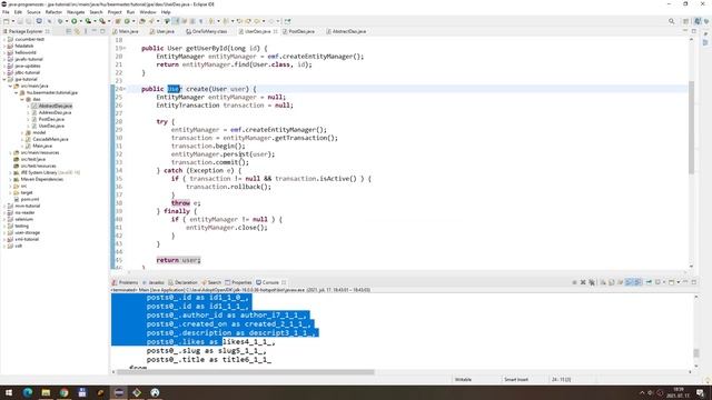 [JPA #15] DAO implementáció (avagy ami kimaradt az előző videóból) смотреть онлайн